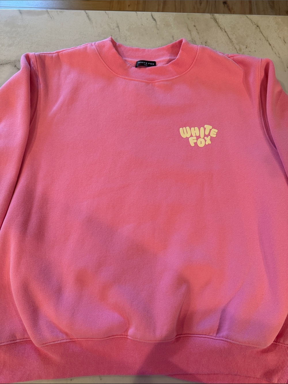 White Fox Boutique Pink Crewneck Sweatshirt